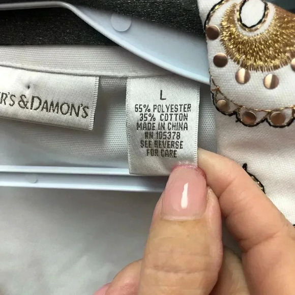 Draper's and Damon's White Embroidered Jacket - Picture 5 of 6